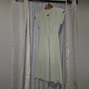 Monteau Light Green Midi Dress